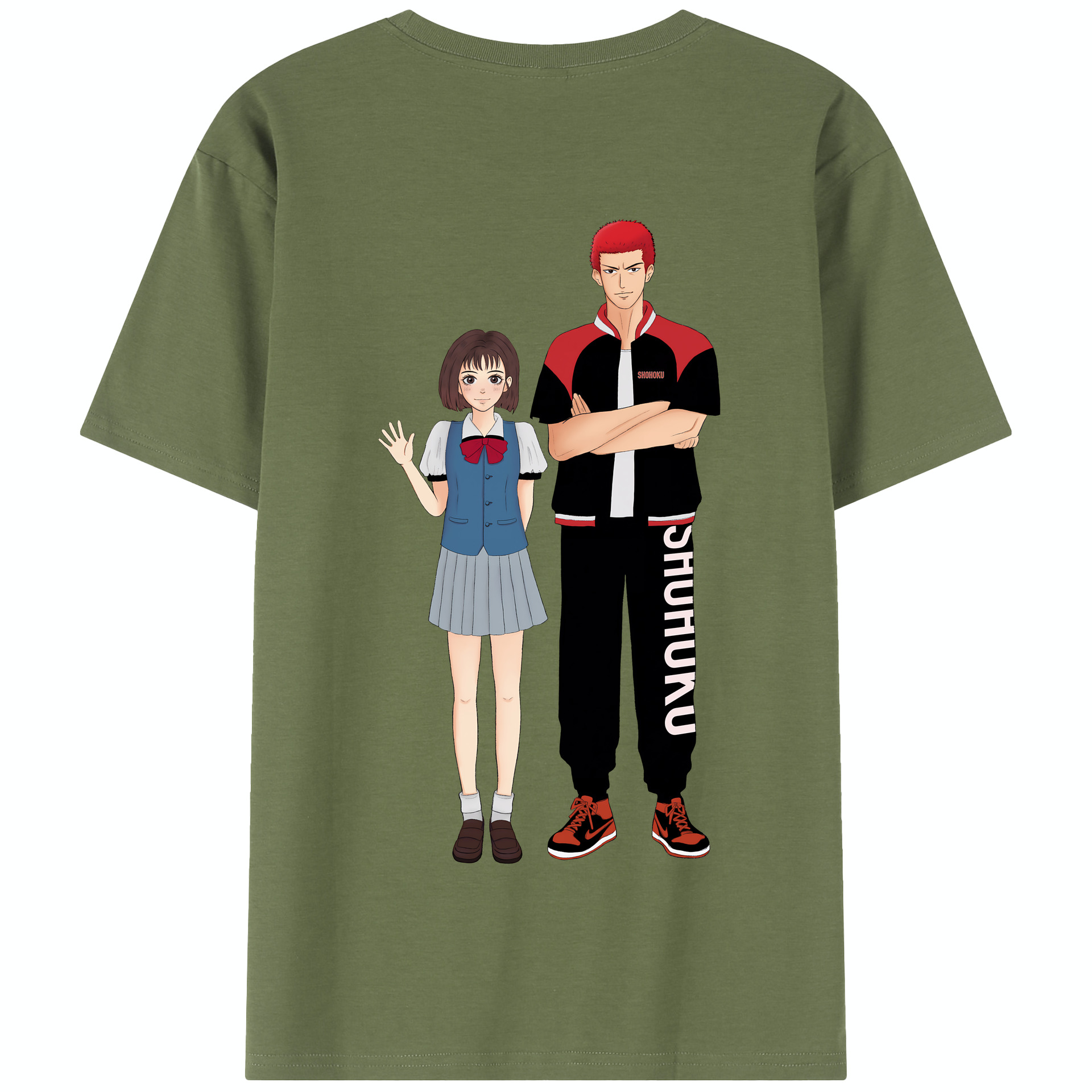 SLAM DUNK／スラムダンク 綿100％半袖Tシャツ（背面プリント）